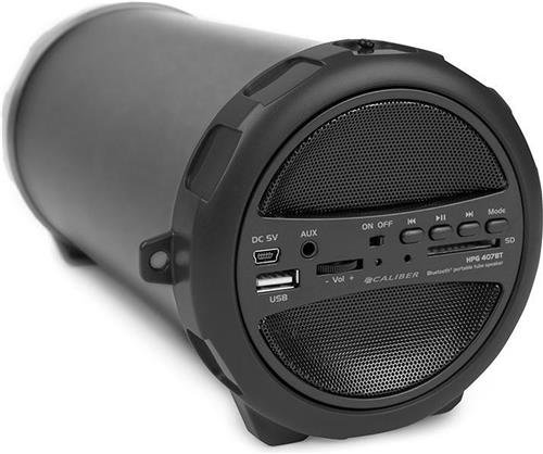 Caliber Bluetooth Speaker - muziek box met Bluetooth, USB, SD en AUX 8 Uur Speeltijd (HPG407BT)