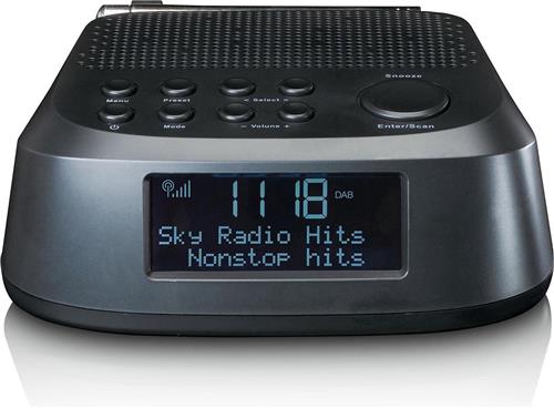 Lenco CR-605BK - Wekkerradio met DAB - Slaaptimer - Zwart