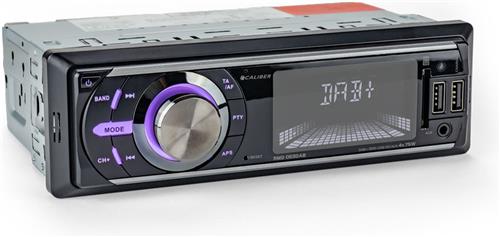 Caliber DAB Autoradio - DAB+/FM Tuner - DAB Antenne - 4 x 75 Watt - USB, SD, AUX, FM - 1 DIN - USB Oplader (RMD053DAB)