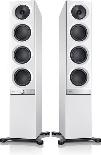 Teufel STEREO L - Vloerstaande tower speakers met geïntegreerde versterker voor wifi en bluetooth streaming , wit