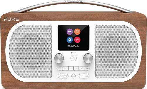 Pure - Evoke H6 DAB+ Radio met Bluetooth, Walnut