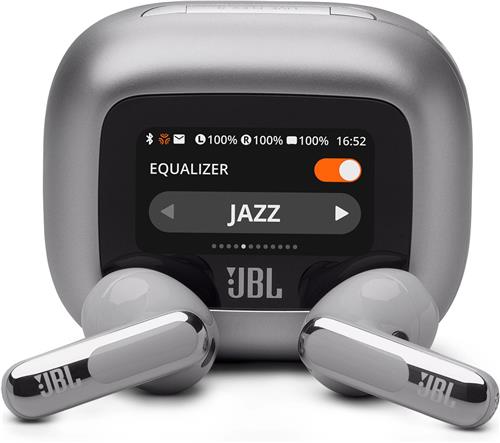 JBL Live Flex 3 - Volledig Draadloze Oordopjes - Zilver