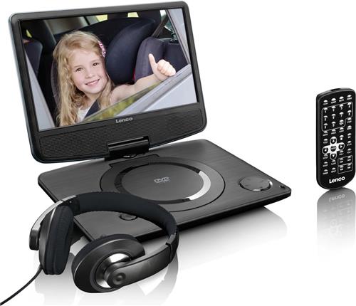 Lenco DVP-9331 - Portable DVD-speler met batterij - 9 inch - Zwart