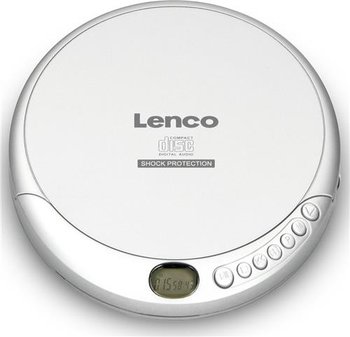 Lenco CD-201SI Discman - Draagbare CD-MP3 Speler met Anti-Shock bescherming - Zilver