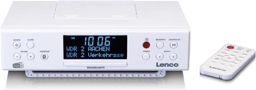 Lenco Keukenradio - DAB en FM Radio met Bluetooth - KCR-190WH - Wit