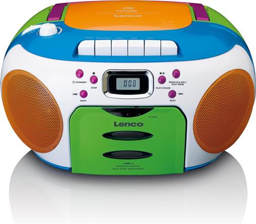 Lenco SCD-971 - Draagbare radio met cassette speler - Kids