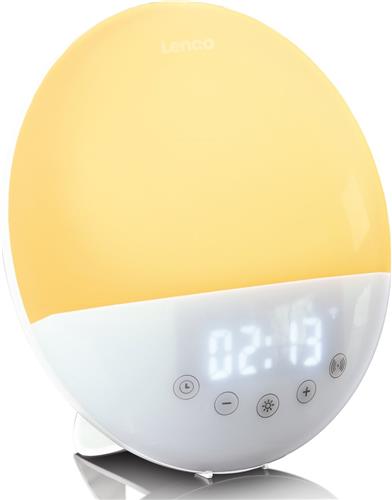 Lenco CRW-110WH - Wekkerradio met Wake Up Light - Wit