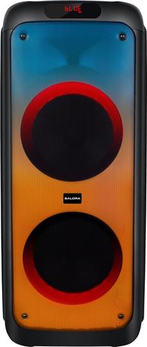 Salora Partyspeaker XL - 2 x 10 inch speakers - 500 watt - LED verlichting