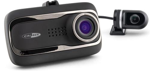 Caliber Dashcam Voor Auto - Voor en Achter - G-sensor - 2.0 Inch LCD Scherm - 1080P Parkeermodus met Bewegingsdetectie - Achteruitkijk camera - Loop Recording - GPS - Micro SD opslag (DVR225ADUAL)