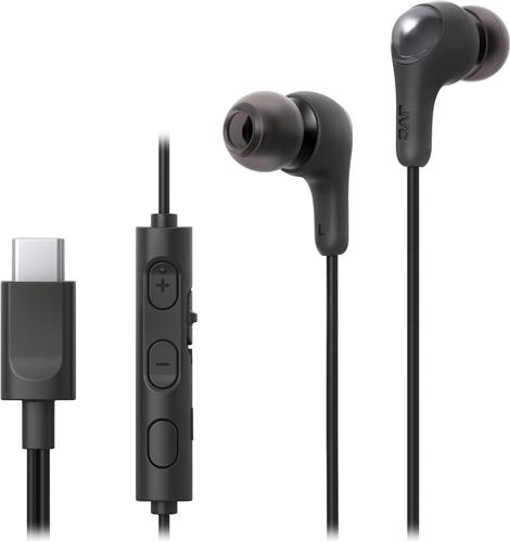 JVC HA-FR9UC - Gumy In-Ear USB-C Stereo Headset - Remote - Zwart