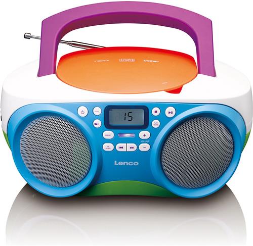 Lenco SCD-41 - Draagbare Radio cd speler met mp3, USB en AUX - Kids