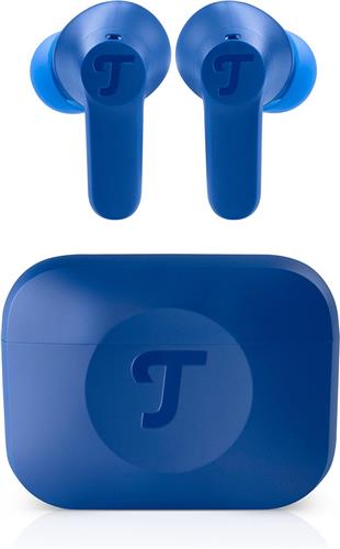 Teufel AIRY TWS 2 | In-ear bluetooth koptelefoon, actieve noise cancelling, draadloze oortjes met oplaadcase , space blue