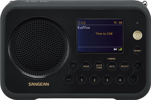 Sangean Traveller 760 - DPR-76 - Draagbare radio met DAB+/FM en batterijlader - Zwart