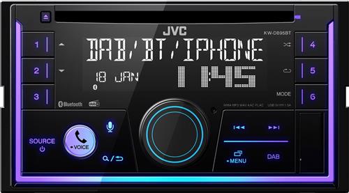 JVC KW-DB95BT 2DIN Autoradio - Multicolor