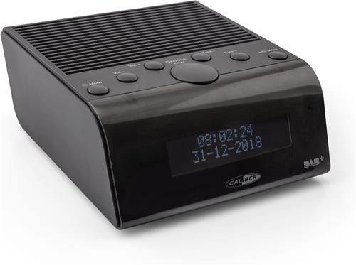 Caliber Wekkerradio met DAB+ - Digitale wekkerradio - Dimbaar LED Display - twee alarmen - Snooze functie - kleur Zwart (HCG011DAB)