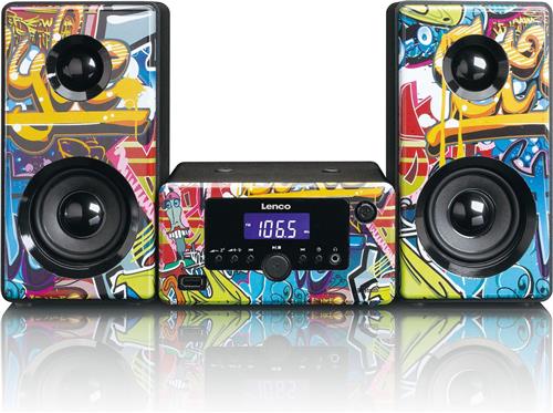 Lenco MC-020 - Stereo set met radio, Bluetooth®, USB en AUX-ingang - Tags