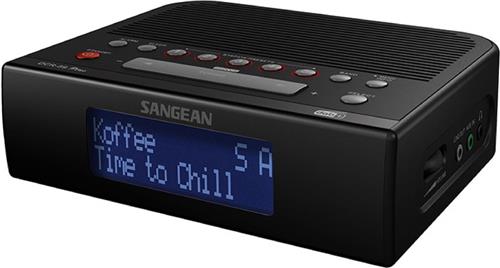 Sangean DCR-89+ Wekkerradio DAB+, FM AUX, DAB+, FM, USB Accu laadfunctie, Wekfunctie Zwart