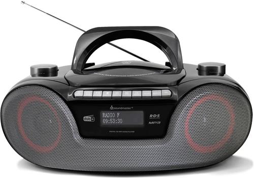 Soundmaster SCD8300SW - Boombox met DAB+/FM-radio, CD, MP3, USB en bluetooth, zwart