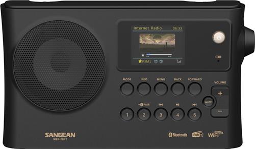 Sangean WFR-28BT - Bluetooth - Internetradio - FM/AM radio - Zwart