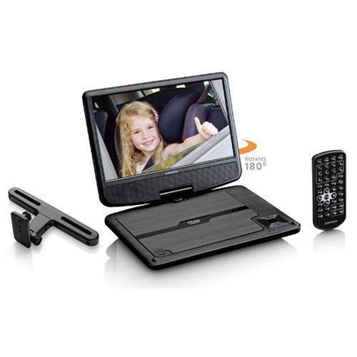 Lenco DVP-901BK - 9 Portable DVD-speler met USB en ophangbeugel - Zwart