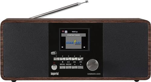 Imperial Dabman i220 BT - DAB+ / FM Internet radio met bluetooth - hout