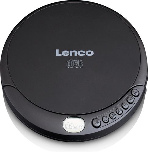 Lenco CD-010 Discman - Draagbare CD Speler met Oordopjes - Zwart