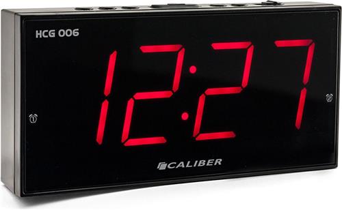 Caliber Digitale Wekker - Wekker met Snooze Functie - Alarmklok met twee alarmen - Dimbaar display - Kinderwekker en wekker voor volwassenen -Digitale klok met groot display (HCG006)