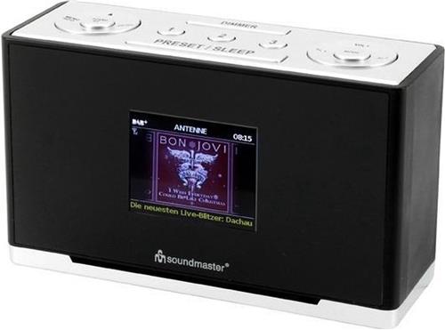 Soundmaster UR240SW - Digitale wekkerradio, DAB+/FM, met kleurendisplay, zwart