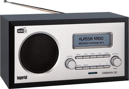 Imperial DABMAN 30 DAB+ radio, Zwart/Zilver radio