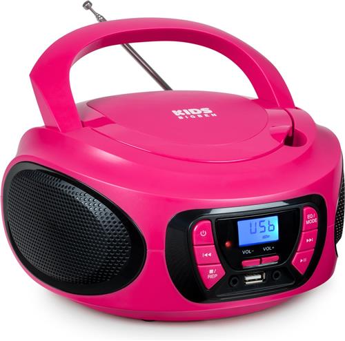 Bigben CD62 - Radio CD speler voor kinderen - Bluetooth/USB - Roze