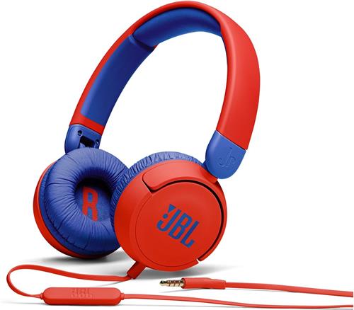 JBL JR310 Kids - Bedrade on-ear koptelefoon - Blauw/Rood