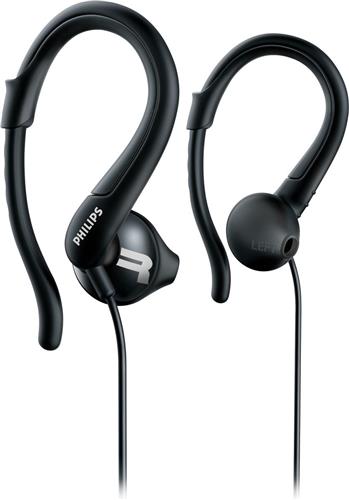 Philips ActionFit SHQ1250TBK/00 hoofdtelefoon/headset Hoofdtelefoons Bedraad oorhaak Sporten Zwart