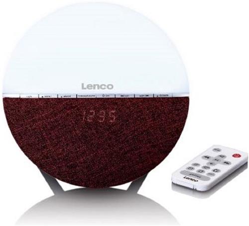 Lenco CRW-4BY - Wekkerradio met Wake Up Light - Rood