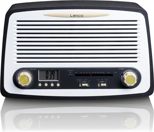 Lenco SR-02GY - Radio met wekkerfunctie - Retro look