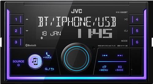 JVC KW-X850BT 2DIN Autoradio - Multicolor