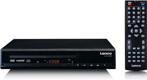 LENCO DVD-120BK - DVD-speler met HDMI en Afstandsbediening