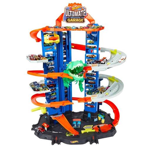 Hot Wheels City Ultimate Garage Robo T-Rex - Speelgoed auto racebaan