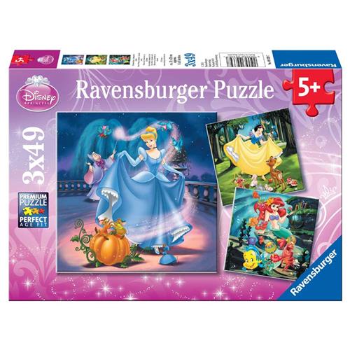 Ravensburger puzzel Disney Princess - 3x49 stukjes - Kinderpuzzel