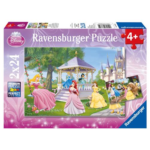 Ravensburger puzzel Disney Princess Betoverende prinsessen - 2x24 stukjes - kinderpuzzel