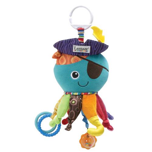 Lamaze Kapitein Kalamari - Grijp- en bijtspeelgoed - Knuffel - Educatief Babyspeelgoed