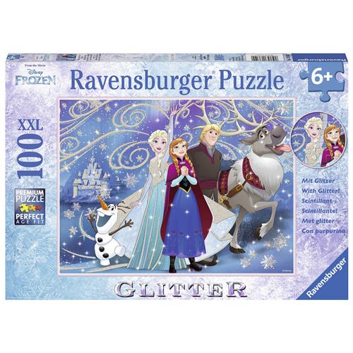 Ravensburger puzzel Disney Frozen Glinsterende sneeuw - Legpuzzel - 100 stukjes