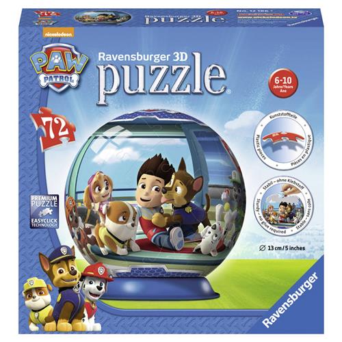 Ravensburger PAW Patrol puzzleball - 3D Puzzel - 72 stukjes