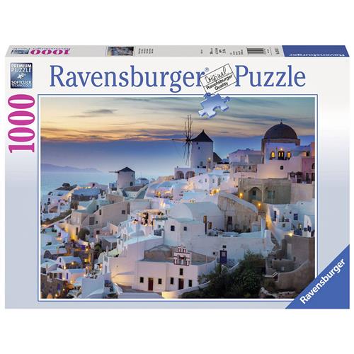 Ravensburger puzzel Avond in Santorini - Legpuzzel - 1000 stukjes