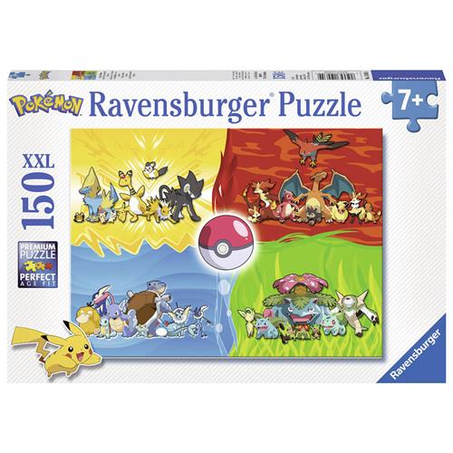 Ravensburger Verschillende PokÃ©mons puzzel - legpuzzel - 150 stukjes