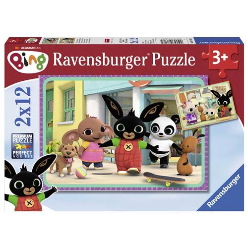 Ravensburger puzzel Bing Bunny Twee puzzels - 12 stukjes - kinderpuzzel