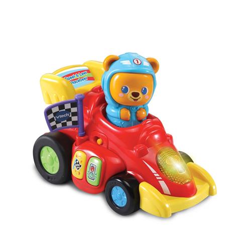 VTech Baby Speel & Leer Racebeer - Educatief Baby Speelgoed - Speelgoed Auto - Kleuren en Liedjes - Van 1 tot 3 Jaar