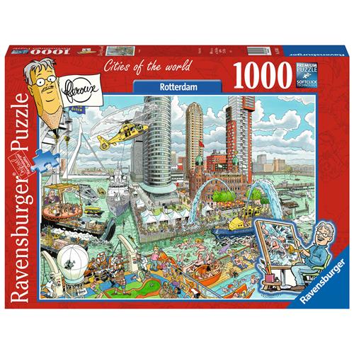 Ravensburger puzzel Fleroux Rotterdam - Legpuzzel - 1000 stukjes