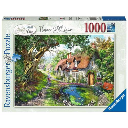 Ravensburger puzzel Flower Hill Lane - Legpuzzel - 1000 stukjes