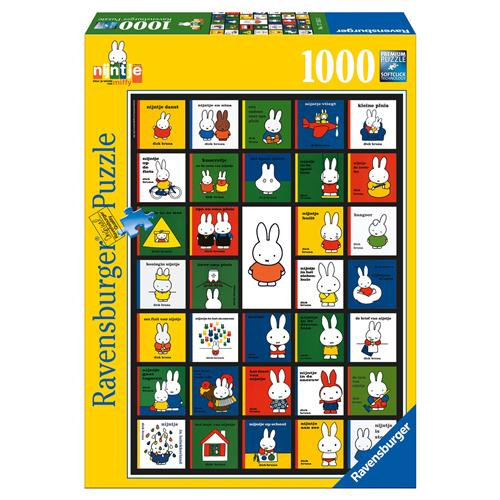 Ravensburger puzzel nijntje bookcovers - Legpuzzel - 1000 stukjes