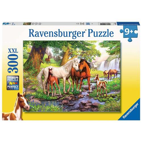 Ravensburger puzzel Wilde Paarden Bij De Rivier - Legpuzzel - 300XXL stukjes